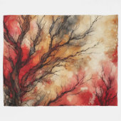 抽象芸術アートワーク1 - フリースブランケット (正面(横))