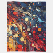 抽象芸術アートワーク4 - フリースブランケット (正面)