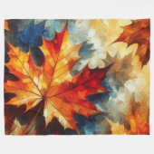 抽象芸術アートワーク5 - フリースブランケット (正面(横))