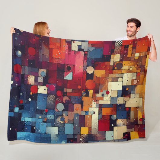 抽象芸術アートワーク6 - フリースブランケット (インサイチュ)