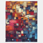 抽象芸術アートワーク6 - フリースブランケット (正面)