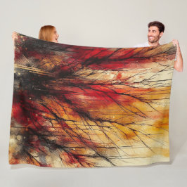 抽象芸術アートワーク9 - フリースブランケット