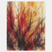 抽象芸術アートワーク9 - フリースブランケット (正面)