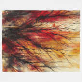 抽象芸術アートワーク9 - フリースブランケット (正面(横))