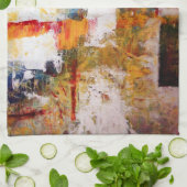 抽象芸術アートワーク キッチンタオル (折り畳み)