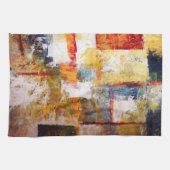 抽象芸術アートワーク キッチンタオル (横)