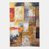 抽象芸術アートワーク キッチンタオル (縦)