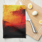 抽象芸術アートワーク キッチンタオル (四つ折り)