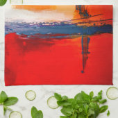 抽象芸術アートワーク キッチンタオル (折り畳み)