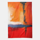 抽象芸術アートワーク キッチンタオル (縦)