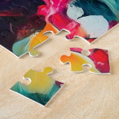 抽象芸術アートワーク ジグソーパズル (側面)