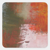 抽象芸術アートワーク スクエアシール (正面)