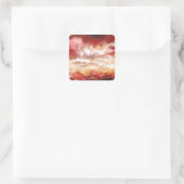 抽象芸術アートワーク スクエアシール (バッグ)