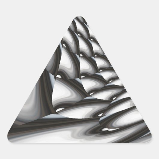 抽象芸術アートワーク 三角形シール (正面)