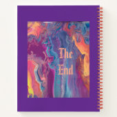 抽象芸術アートワークby Rebecca Kelman Spiral Notebook ノートブック (裏面)