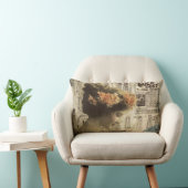 抽象芸術アートヴィンテージガールウェアファッションルンバー ランバークッション (椅子)