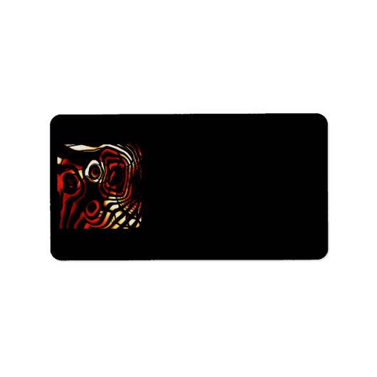 抽象芸術アート住所 シール (正面)