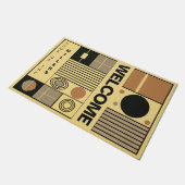 抽象芸術アート個人touchクリエイティブ友達 ドアマット (アングル)