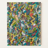 抽象芸術アート医療アイコンパターン プランナー手帳 (裏面)