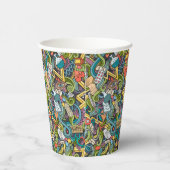 抽象芸術アート医療アイコンパターン 紙コップ (右)