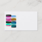 抽象芸術アート名刺テンプレート両面 名刺 (裏面)