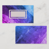抽象芸術アート名刺（紫と青） 名刺 (正面/裏面)