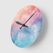 抽象芸術アート壁紙 ラウンド壁時計 (傾斜)