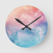 抽象芸術アート壁紙 ラウンド壁時計 (正面)