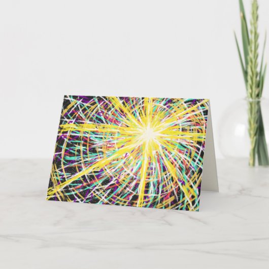 抽象芸術アート復活栄光復活復活復活聖書の詩 シーズンカード (正面)