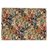 抽象芸術アート抱き枕 ラージペーパーバッグ (裏面)