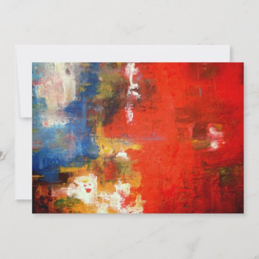 抽象芸術アート招待状 招待状 (正面)