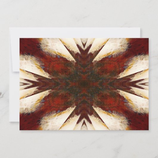 抽象芸術アート招待状 招待状 (正面)