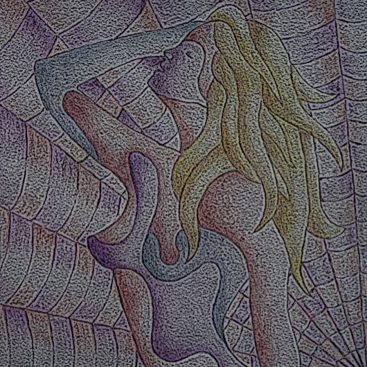 抽象芸術アート数々のカラーのピンクのレトロユニークポーズ ジグソーパズル