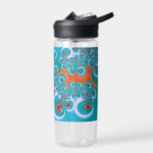 抽象芸術アート春ガーデン ウォーターボトル (左面)