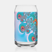 抽象芸術アート春ガーデン ガラス缶 (正面)