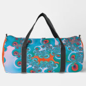 抽象芸術アート春ガーデン ダッフルバッグ (正面)