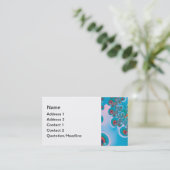 抽象芸術アート春ガーデン 名刺 (スタンド正面)