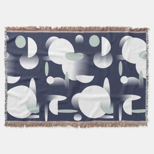 抽象芸術アート未来的パターンブランケット スローブランケット (正面)