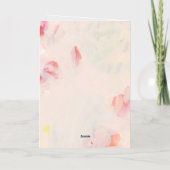 抽象芸術アート母の日あなたを愛する母 箔グリーティングカード (裏面)