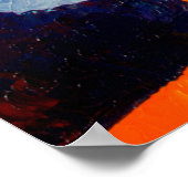 抽象芸術アート油とアクリル色キャンバス，ブルス ポスター (角)