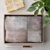 抽象芸術アート混合メディアガールグランジデコパージュ 薄葉紙 (ギフト)