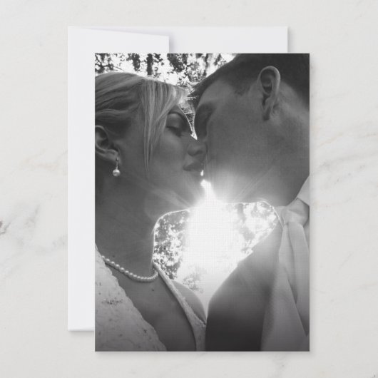 抽象芸術アート熱帯の波アクア結婚ピンク 招待状 (裏面)