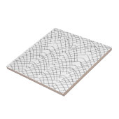 抽象芸術アート白黒スケッチ タイル (側面)