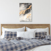 抽象芸術アート白黒モダン居室 キャンバスプリント (インサイチュ (寝室))