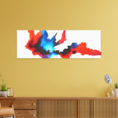 抽象芸術アート白黒絵画表現者 キャンバスプリント (インサイチュ (リビング))