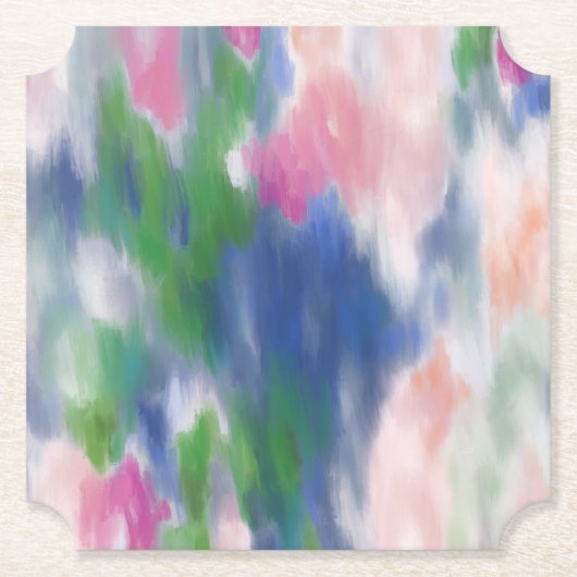 抽象芸術アート紙コースター ペーパーコースター (正面)