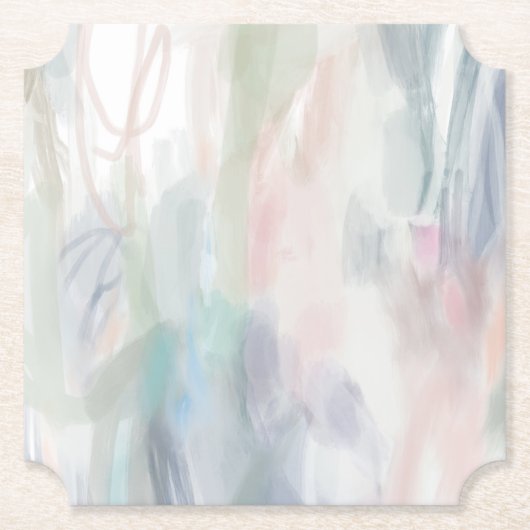 抽象芸術アート紙コースター ペーパーコースター (正面)