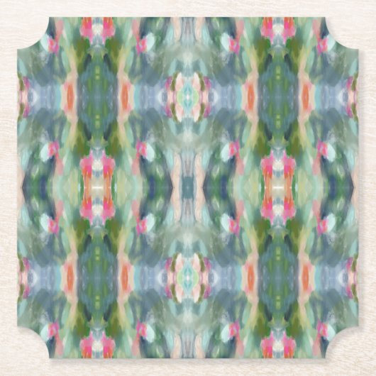 抽象芸術アート紙コースター ペーパーコースター (正面)