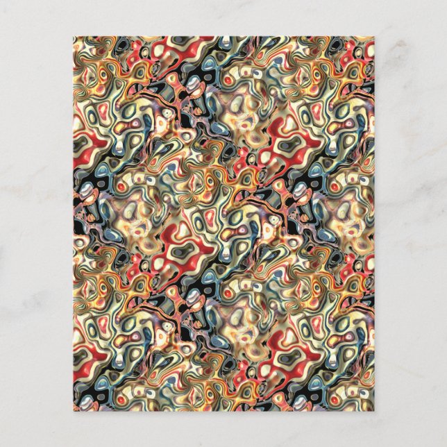 抽象芸術アート紙シート (正面)