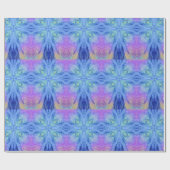 抽象芸術アート紫の緑のギフトラップマット ラッピングペーパー (フラット)